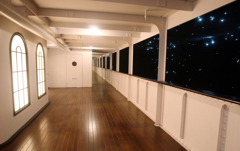 Deck of the Titanic replica from the Titanic: The Artifact Exhibition