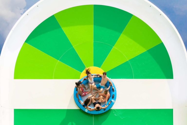 Island H2O Live Water Park’s Hashtag Heights water slide.