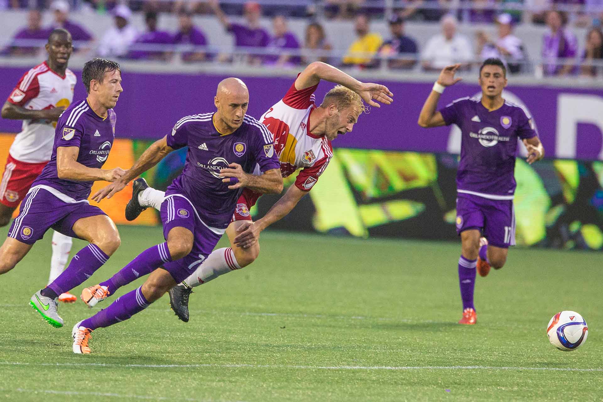 Aurelien Collin - Orlando City Soccer Club player in a professional match