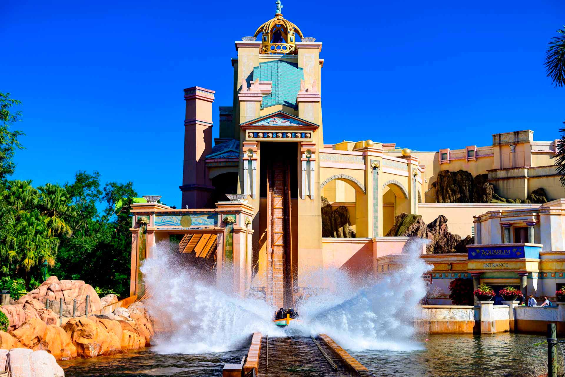 Journey to Atlantis boat ride at SeaWorld Orlando