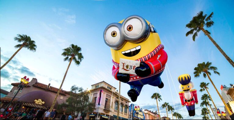 Minion float in the Universal Orlando Resort Macy's Day Parade